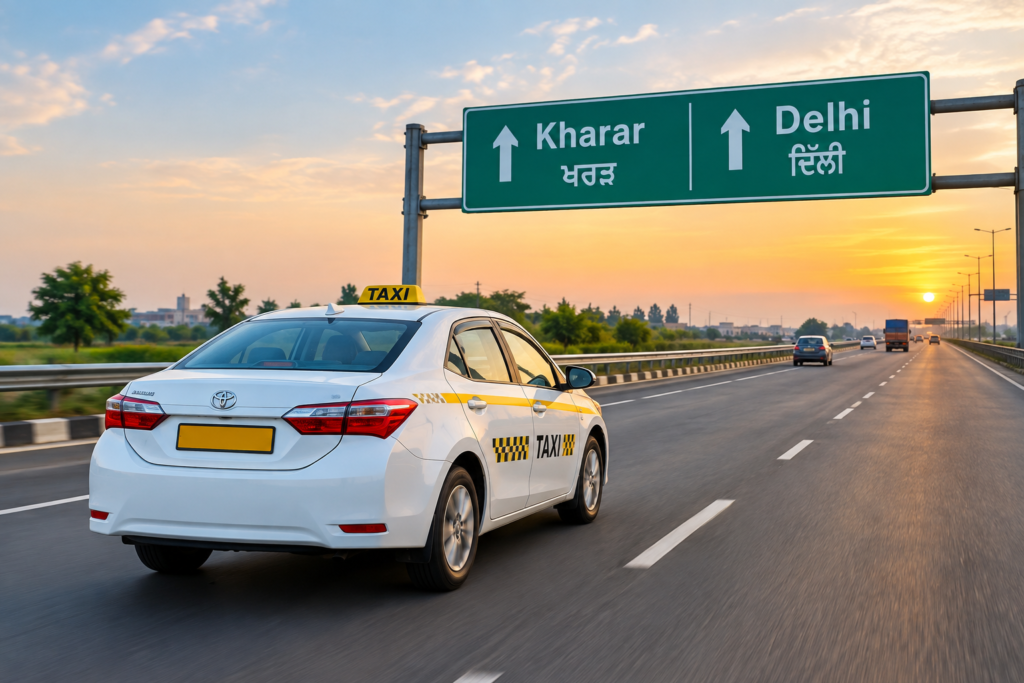 Kharar to Delhi One Way Taxi Service